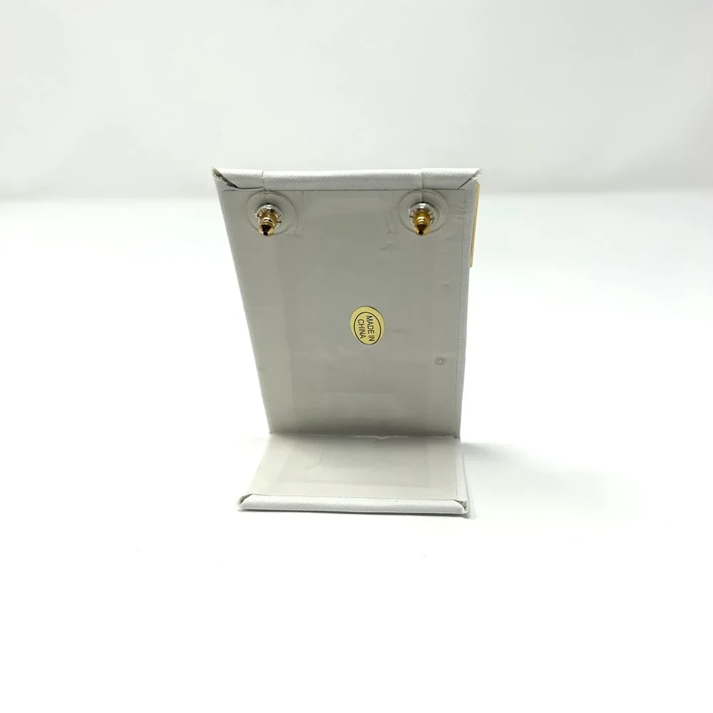 VTG Laurel Burch Moondoves Square‎ Enamel Bird Earrings Gold Tone Studs